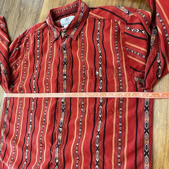 Territory Ahead Button Shirt Size L Rustic Western - Picture 7 of 11